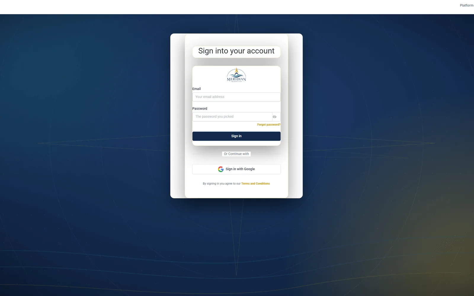 Platform preview